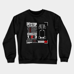 F1 Pitstop Design Edit Crewneck Sweatshirt